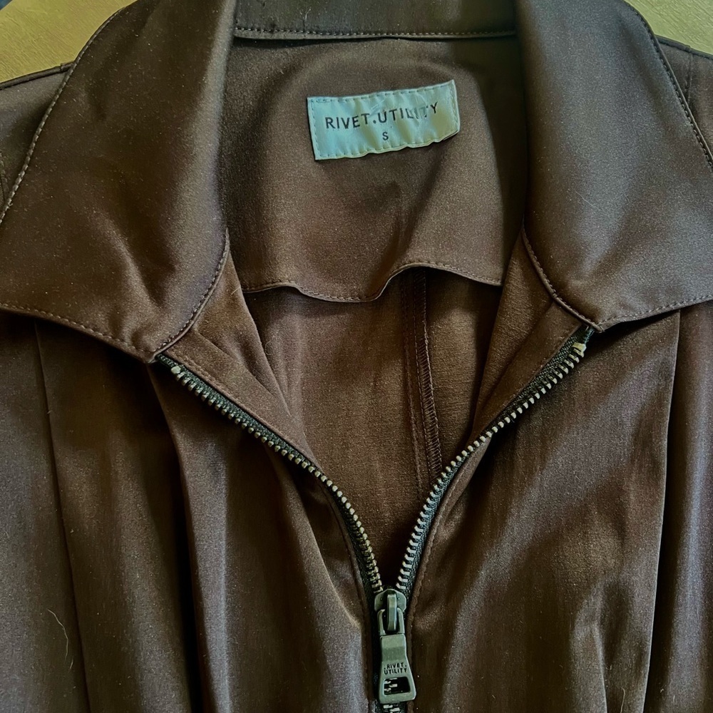 Rivet Utility Chocolate Brown Jumpsuit - Picture 4 of 4